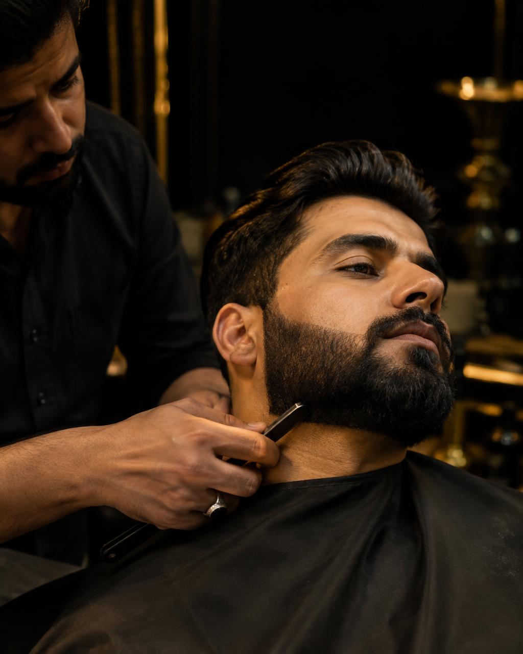 Precision beard grooming