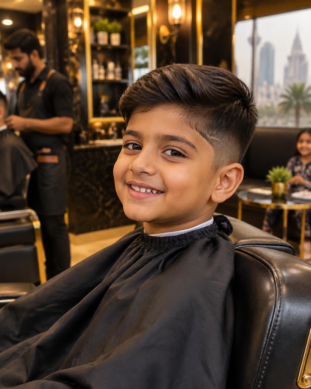 Modern kids haircut